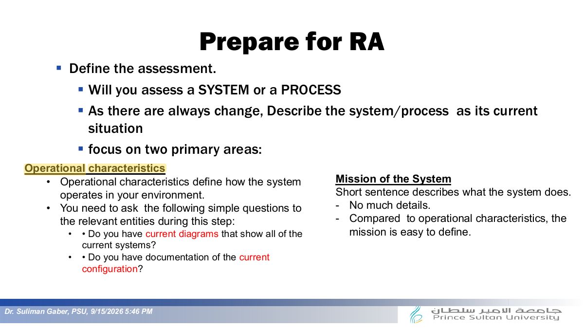 Slide 3: Prepare for RA