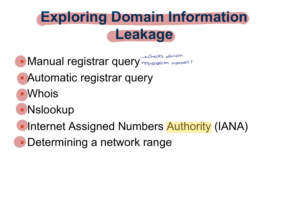 Slide 25: Exploring Domain Information Leakage