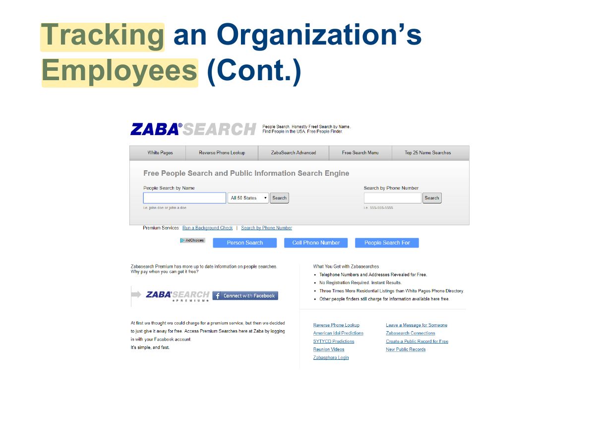Slide 37: Tracking an Organization’s Employees (Cont.)