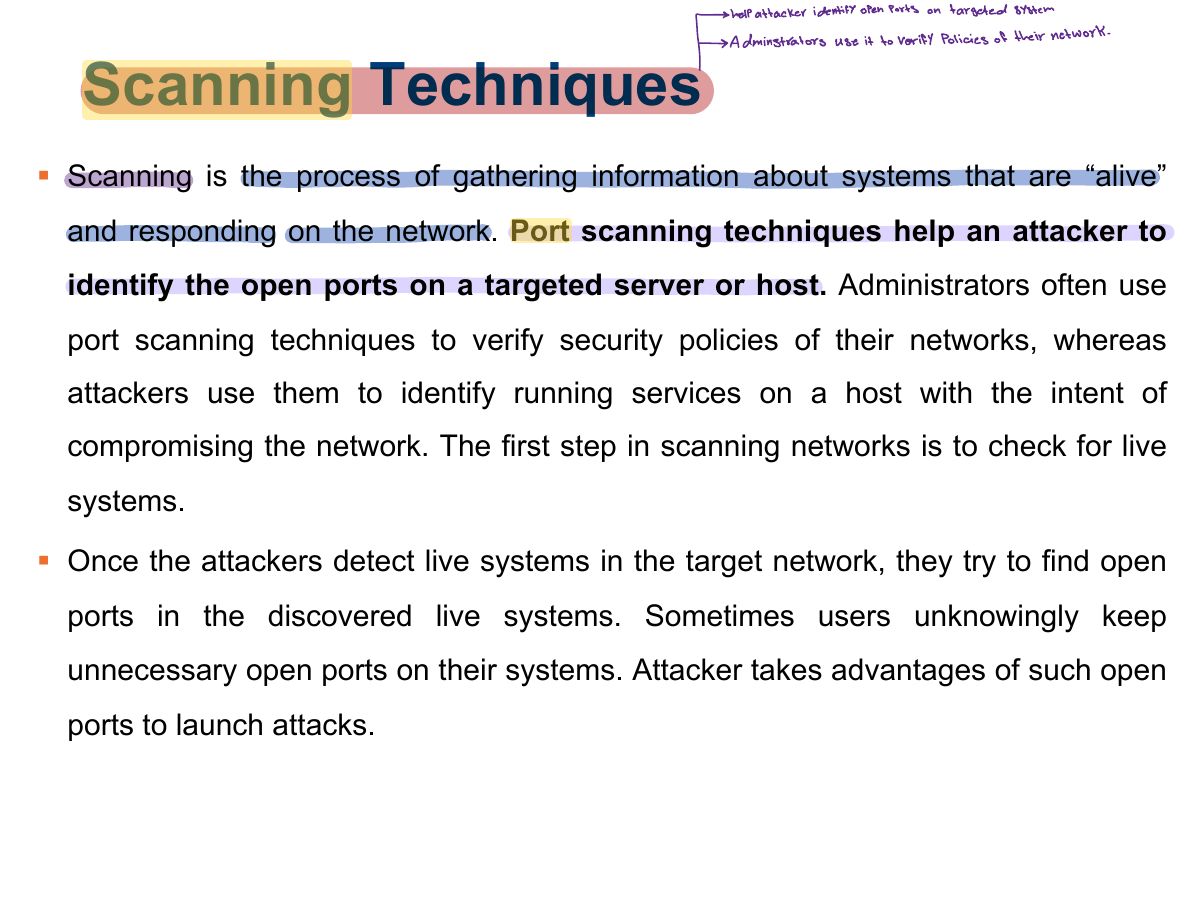 Slide 14: Scanning Techniques