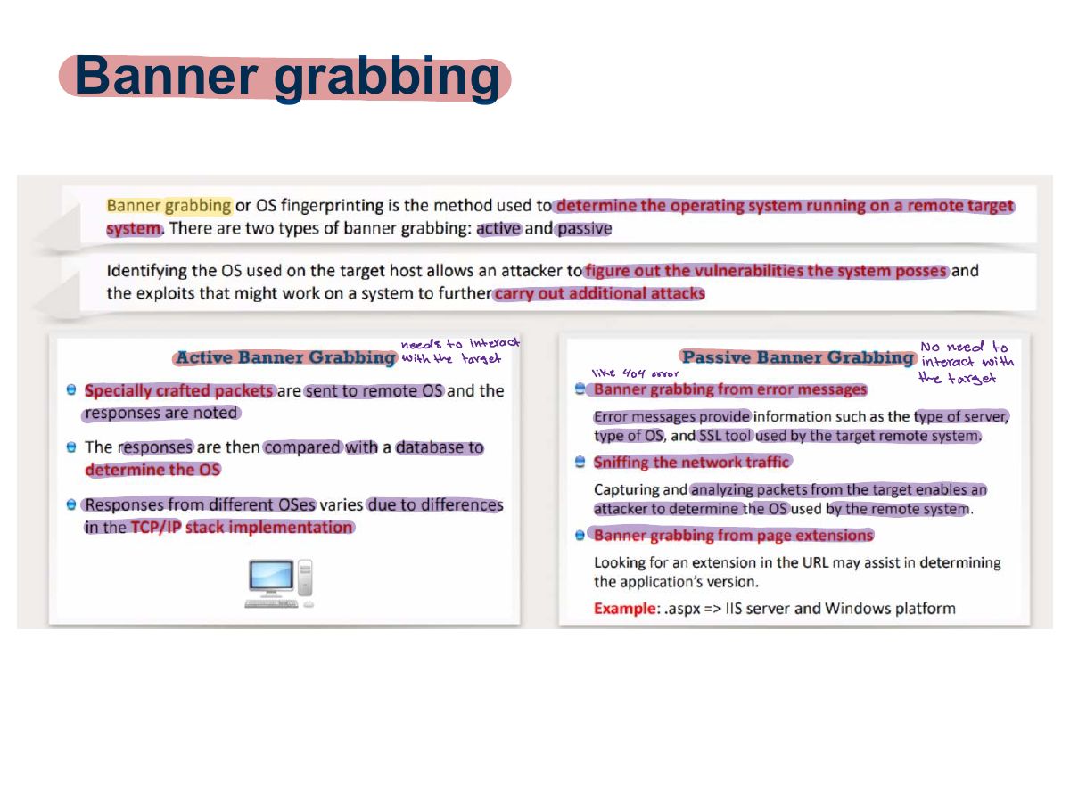 Slide 29: Banner grabbing