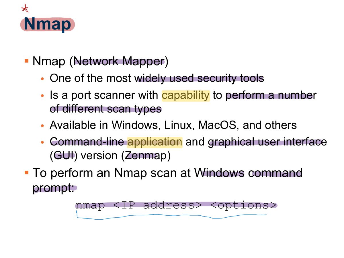 Slide 34: Nmap