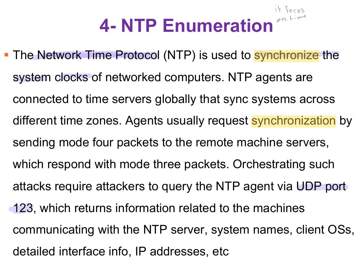 Slide 18: 4- NTP Enumeration