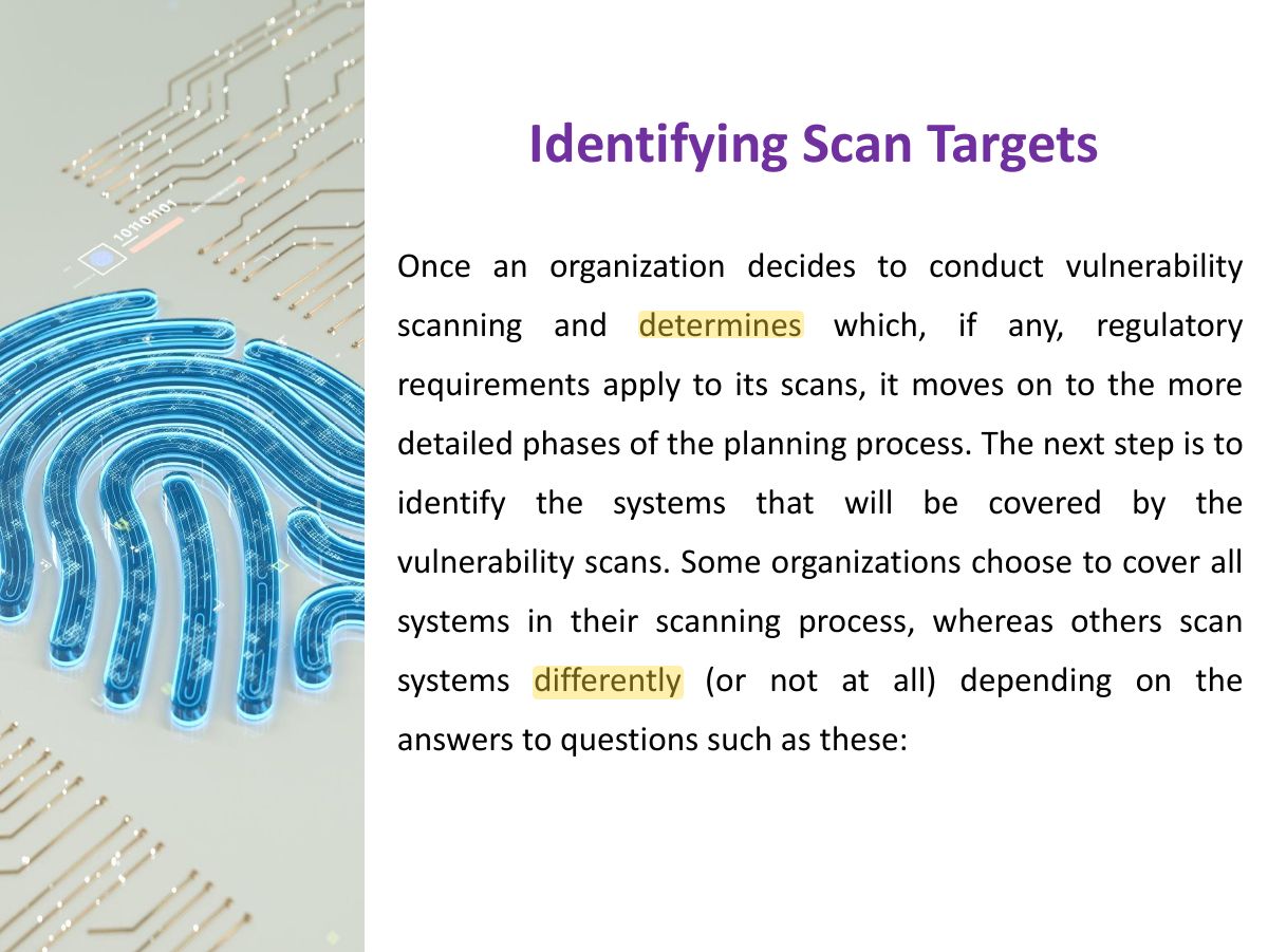 Slide 28: Identifying Scan Targets