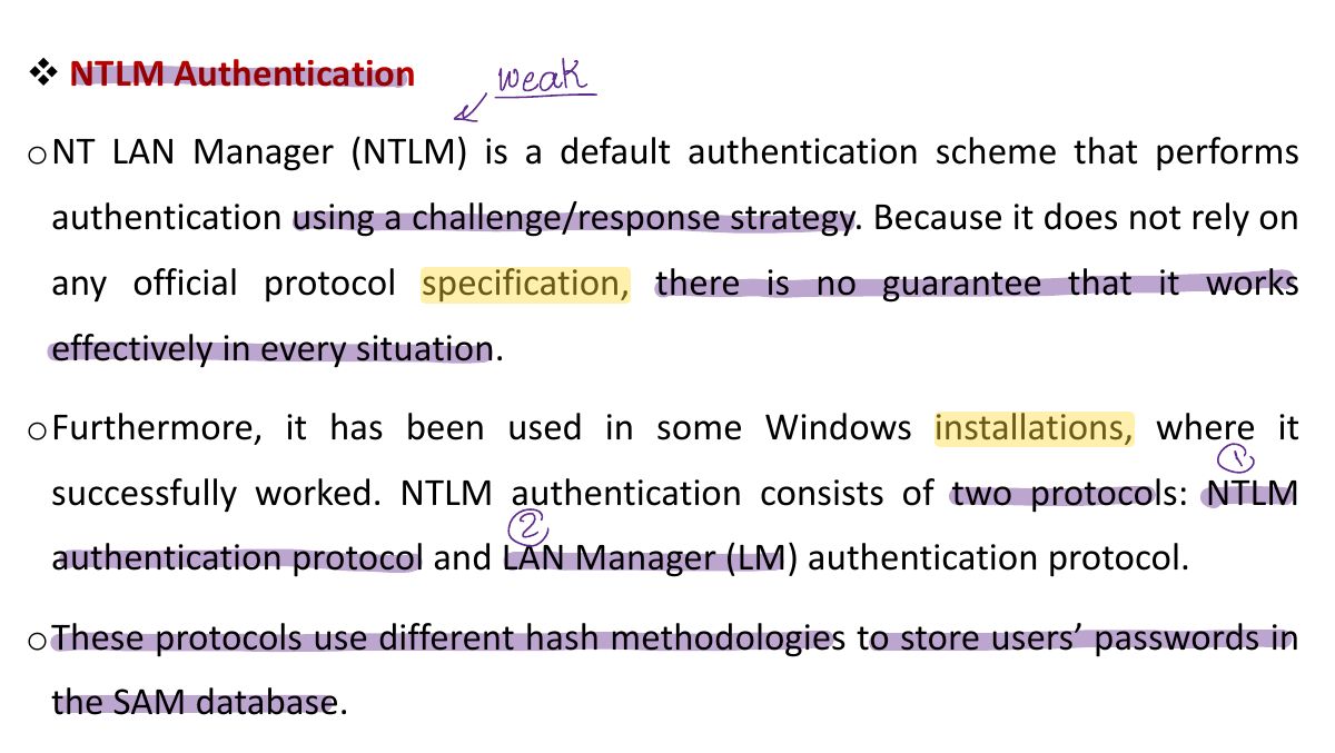 Slide 5: v NTLM Authentication