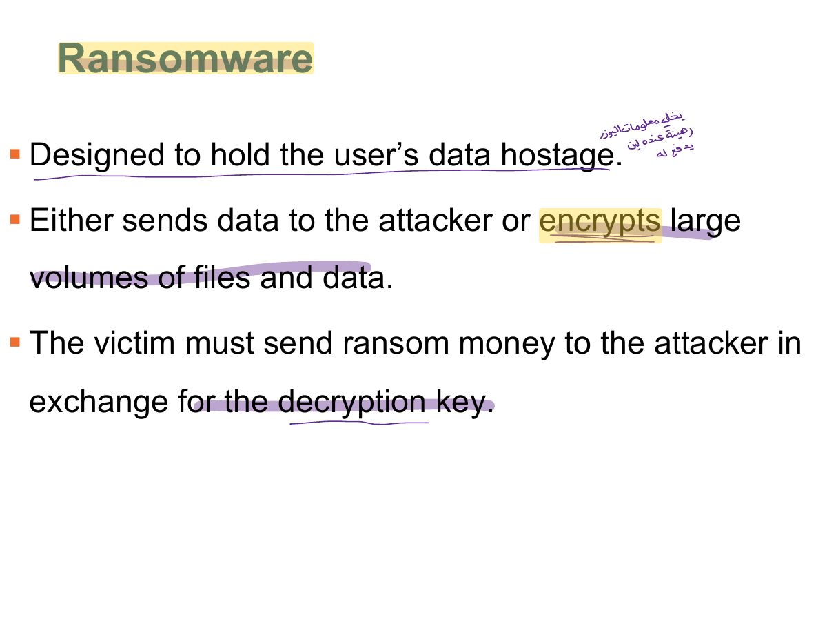 Slide 10: Ransomware
