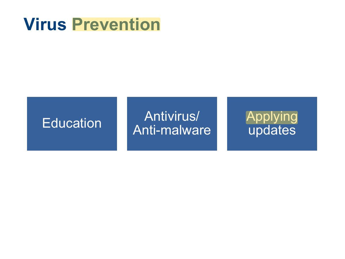 Slide 15: Virus Prevention