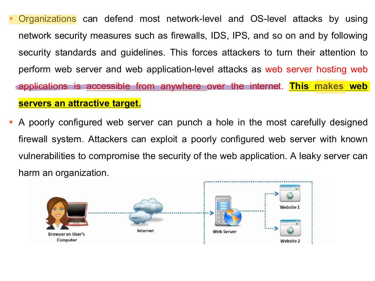 Slide 6: ▪ Organizations can defend most network-level and OS-level attacks by using