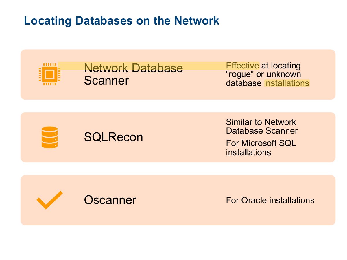 Slide 49: Locating Databases on the Network