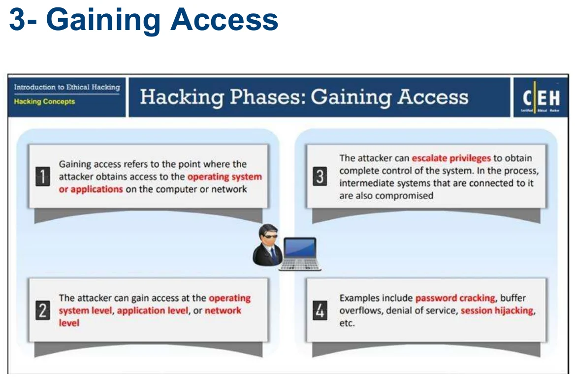Phase 3: gaining access.
