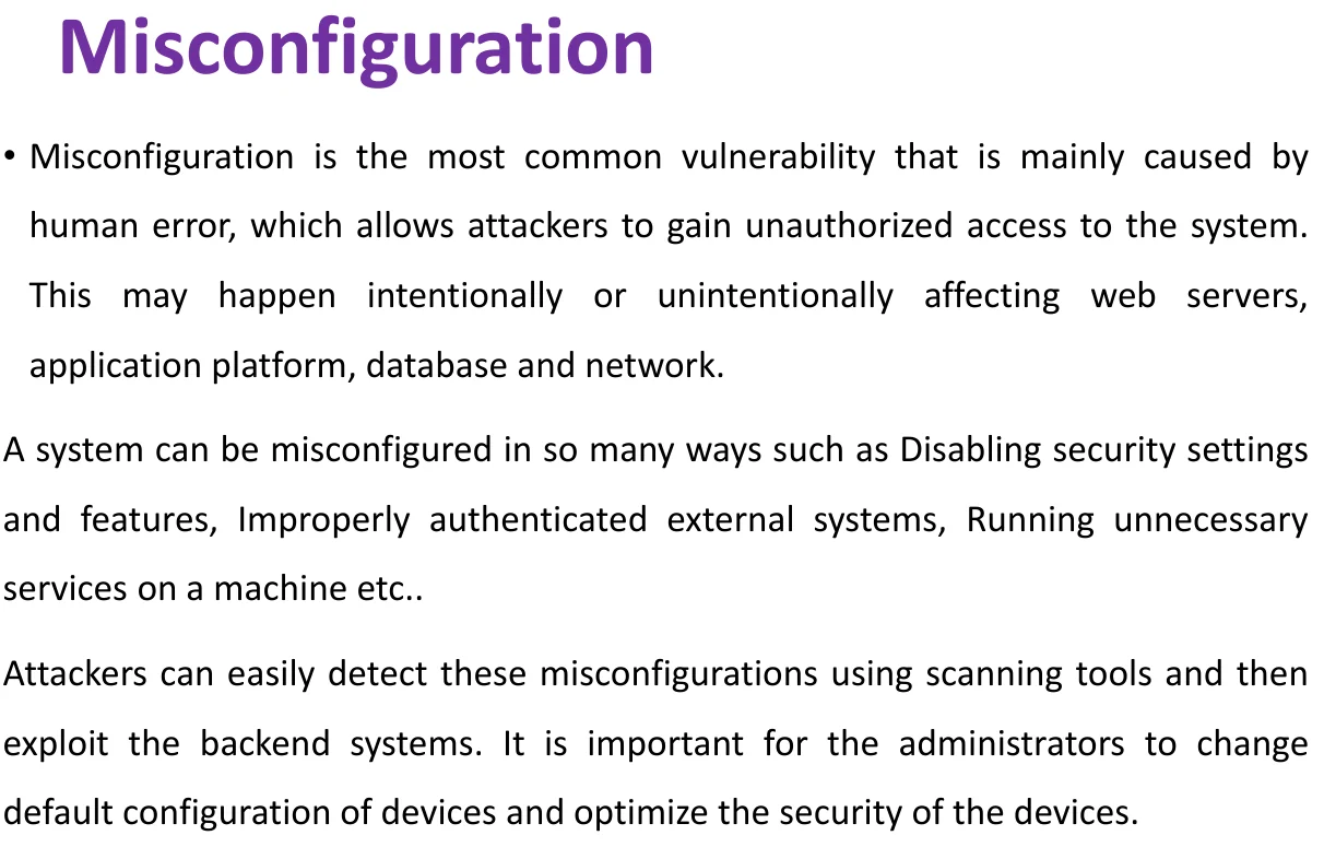 Vulnerability classification.