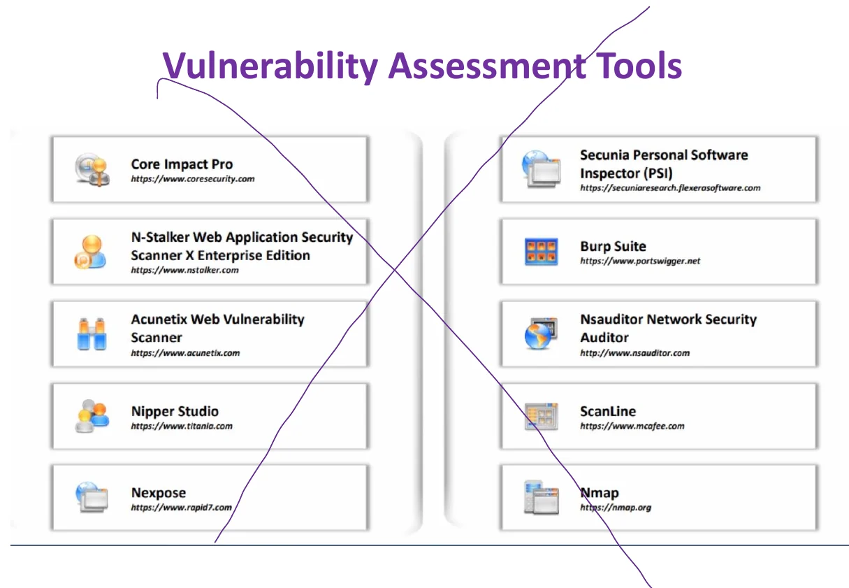 Vulnerability assessment tools.