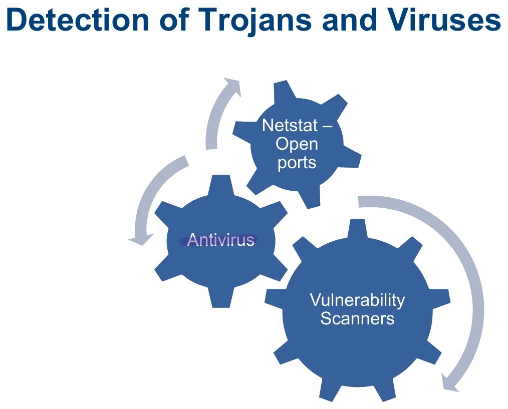 Detection of trojans and viruses.