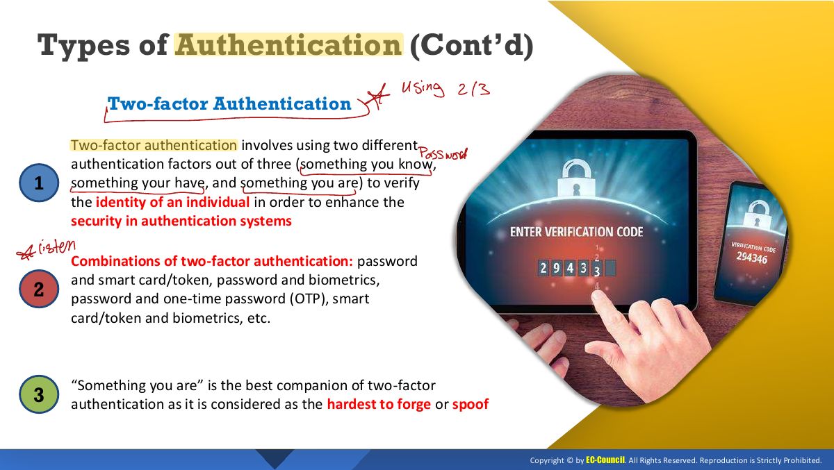 Slide 26: Types of Authentication (Cont’d)