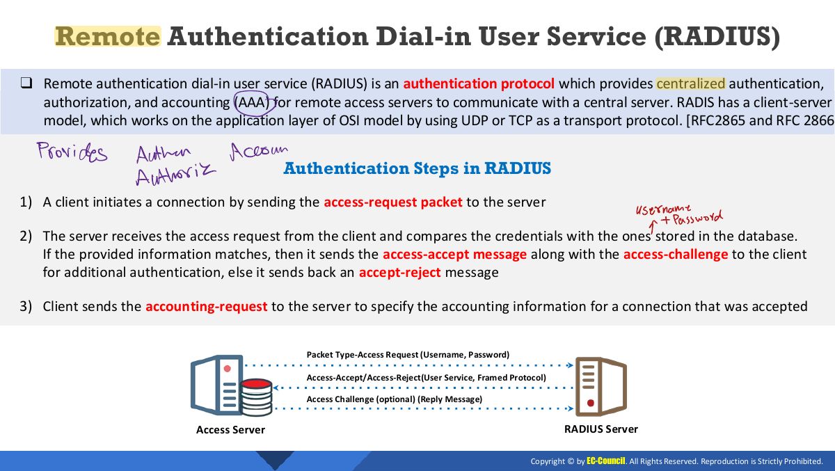 Slide 8: Remote Authentication Dial-in User Service (RADIUS)