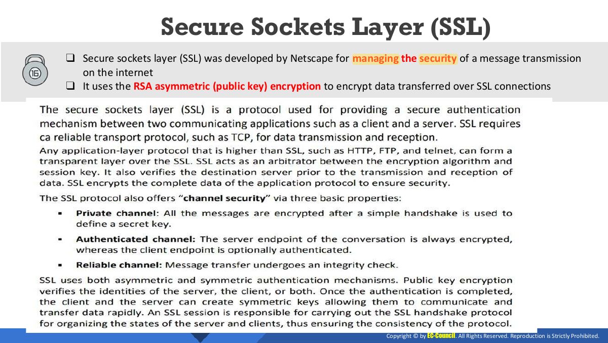 Slide 25: Secure Sockets Layer (SSL)
