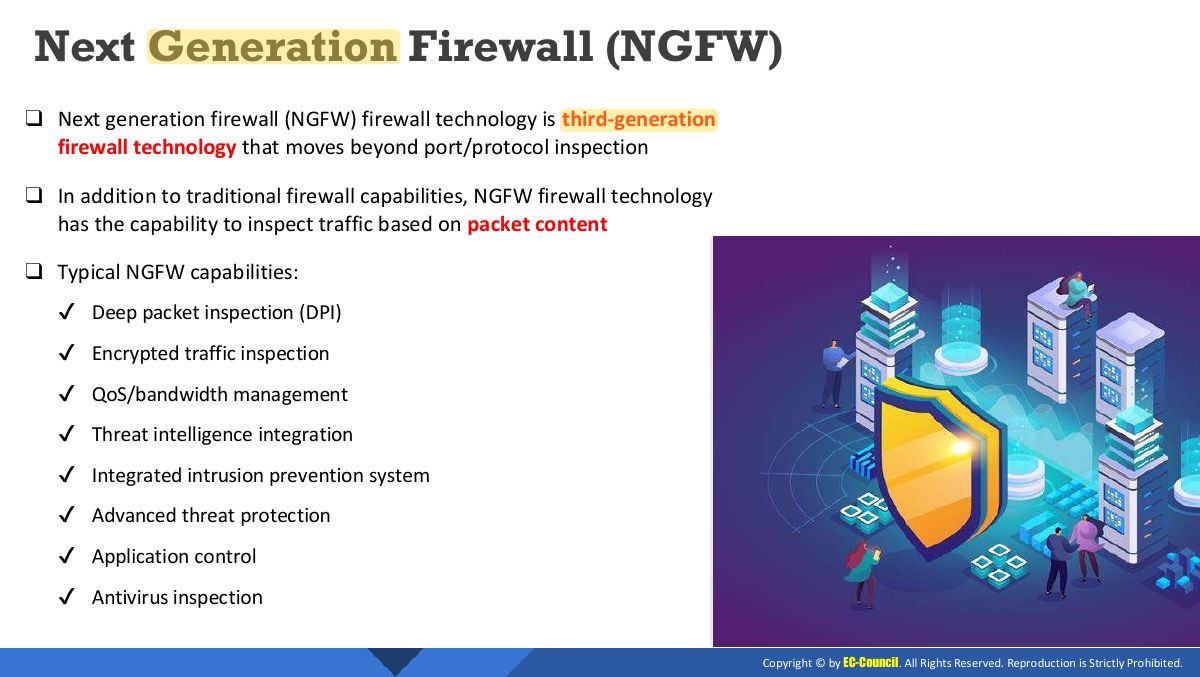 Slide 33: Next Generation Firewall (NGFW)