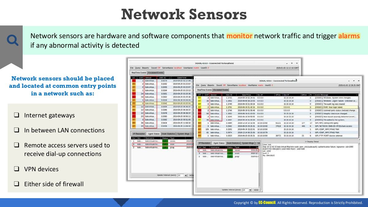 Slide 22: Network Sensors