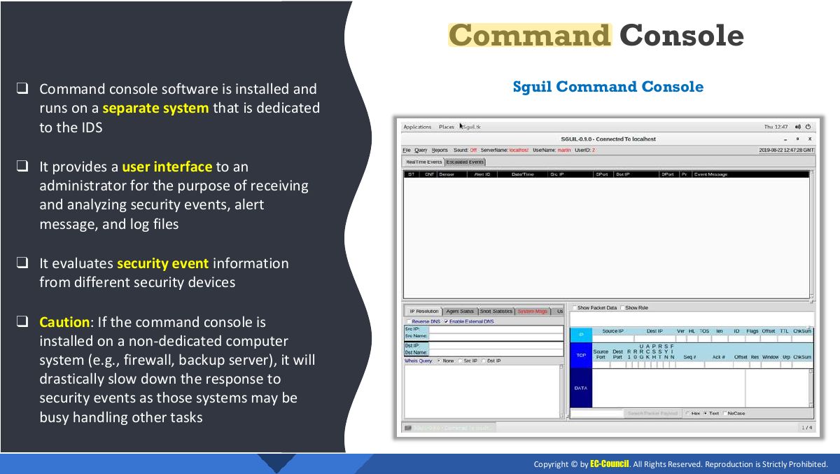 Slide 23: Command Console