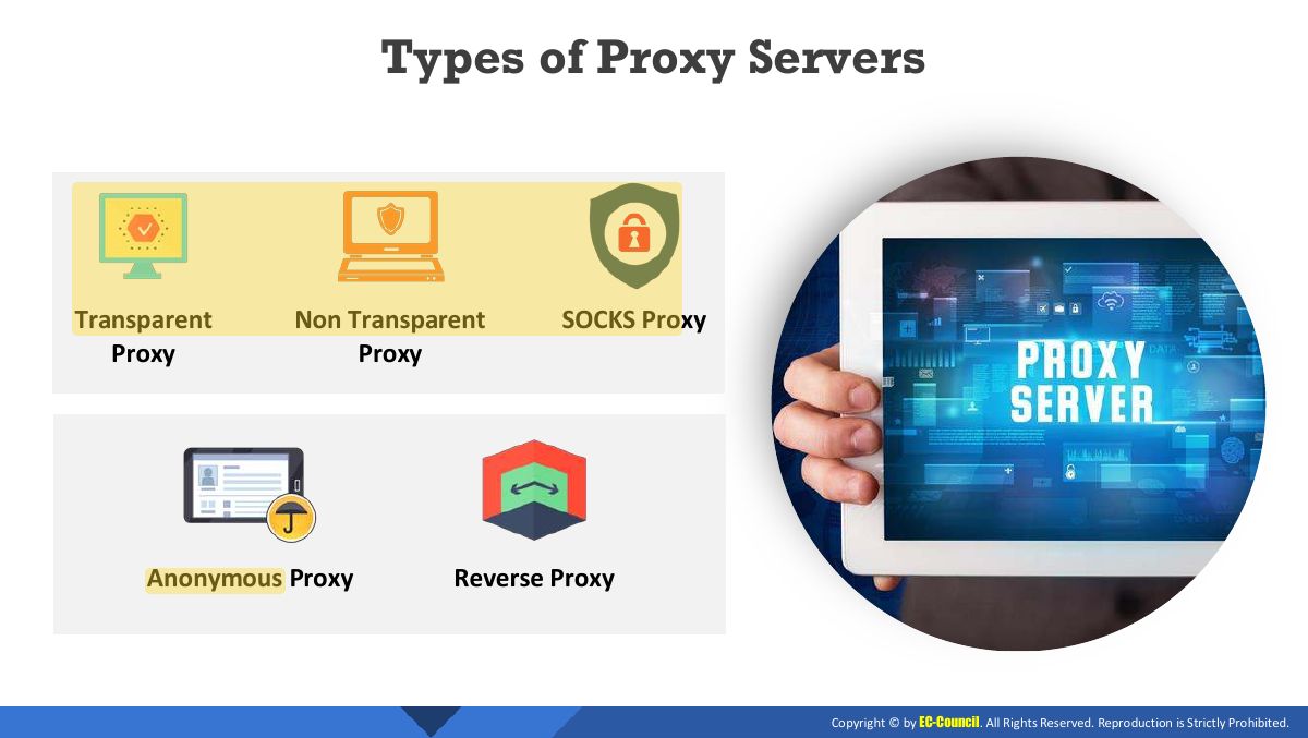 Slide 13: Types of Proxy Servers