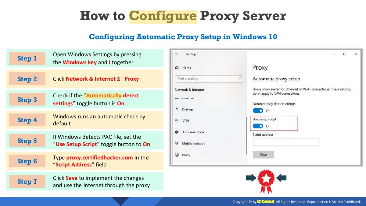 Slide 19: How to Configure Proxy Server