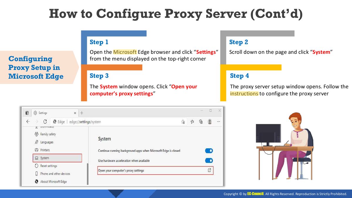 Slide 22: How to Configure Proxy Server (Cont’d)