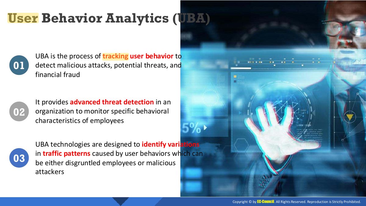Slide 9: User Behavior Analytics (UBA)