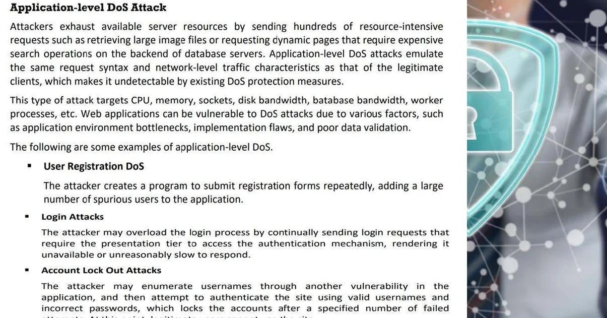 Application-level attacks.