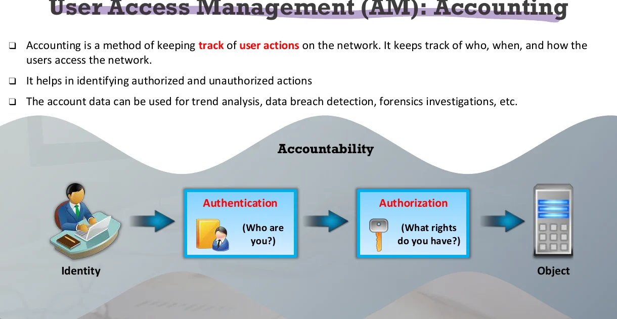 User access management: accounting.