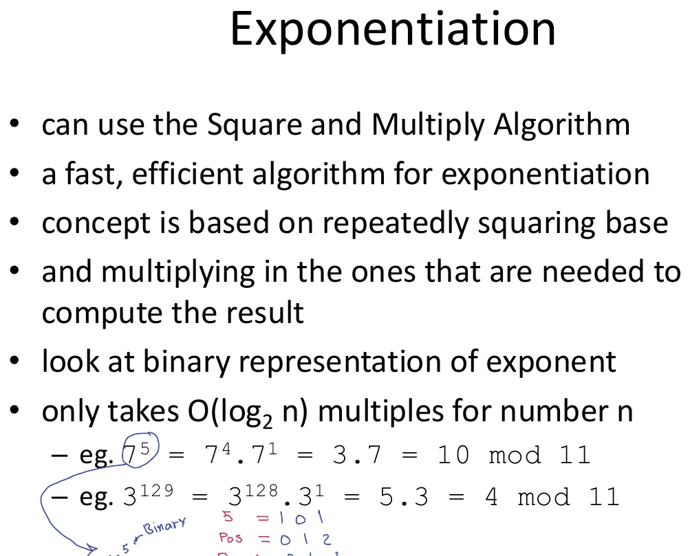 Exponentiation.