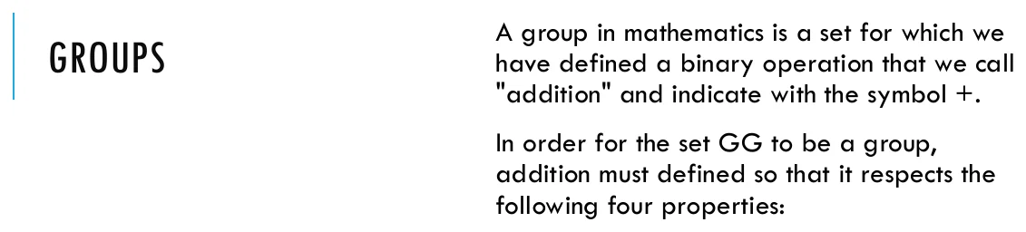 Groups.