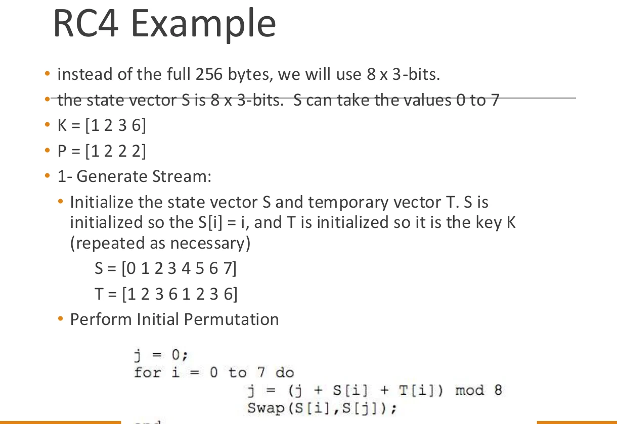 An RC4 example.