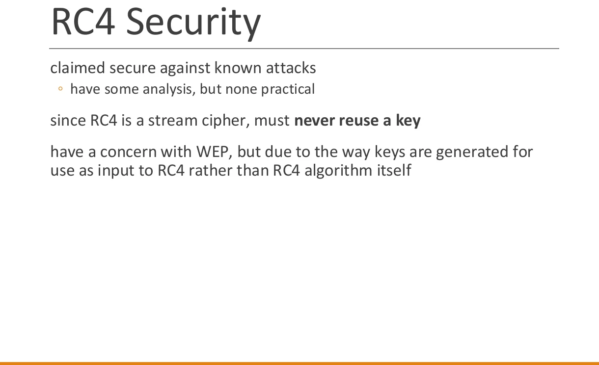 RC4 security.
