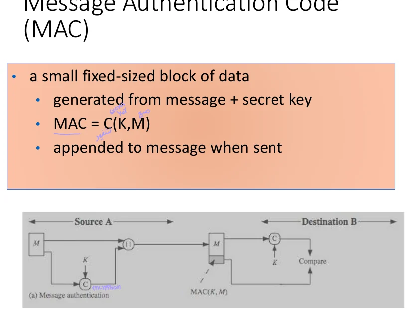 The message authentication code (MAC).