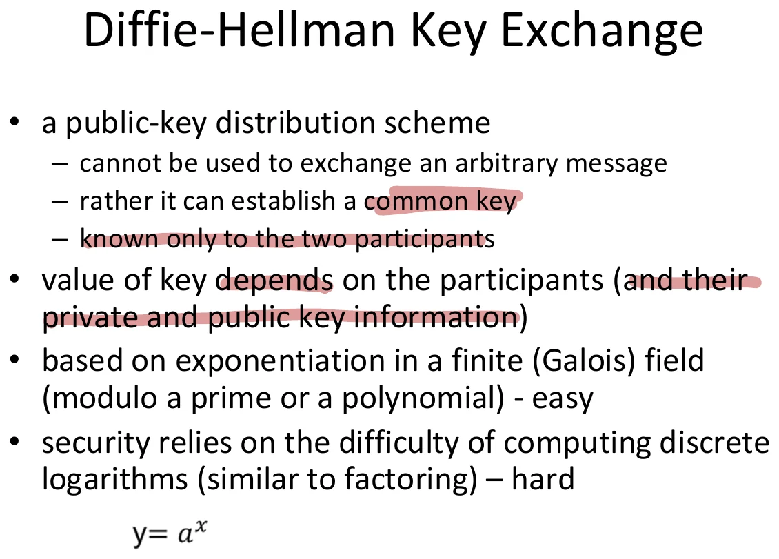 A key-distribution scheme, not an encryption scheme.