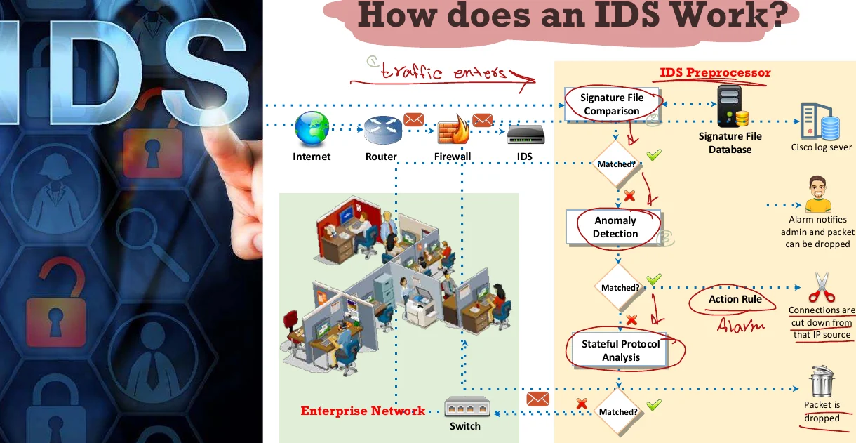 How an IDS works.