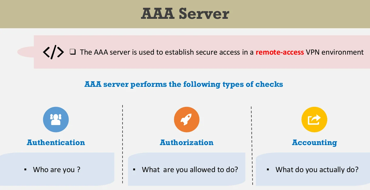 The AAA server.