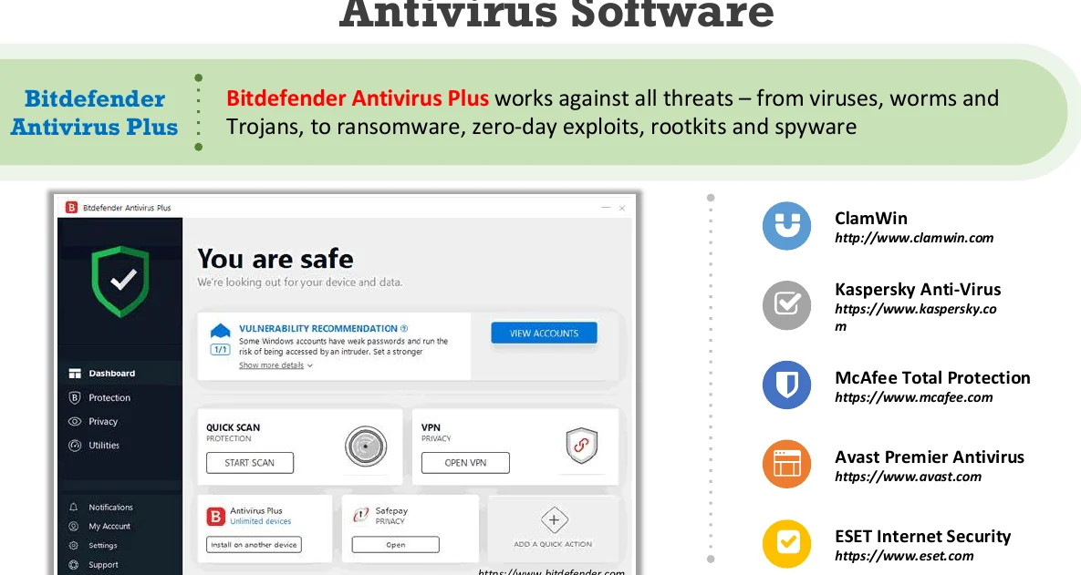 Antivirus software.