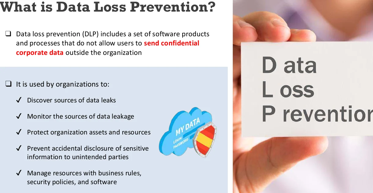 What data loss prevention is.
