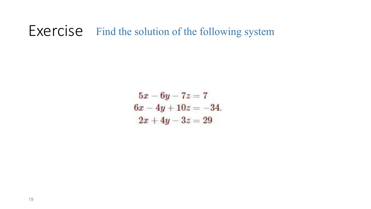 Slide 19: Exercise