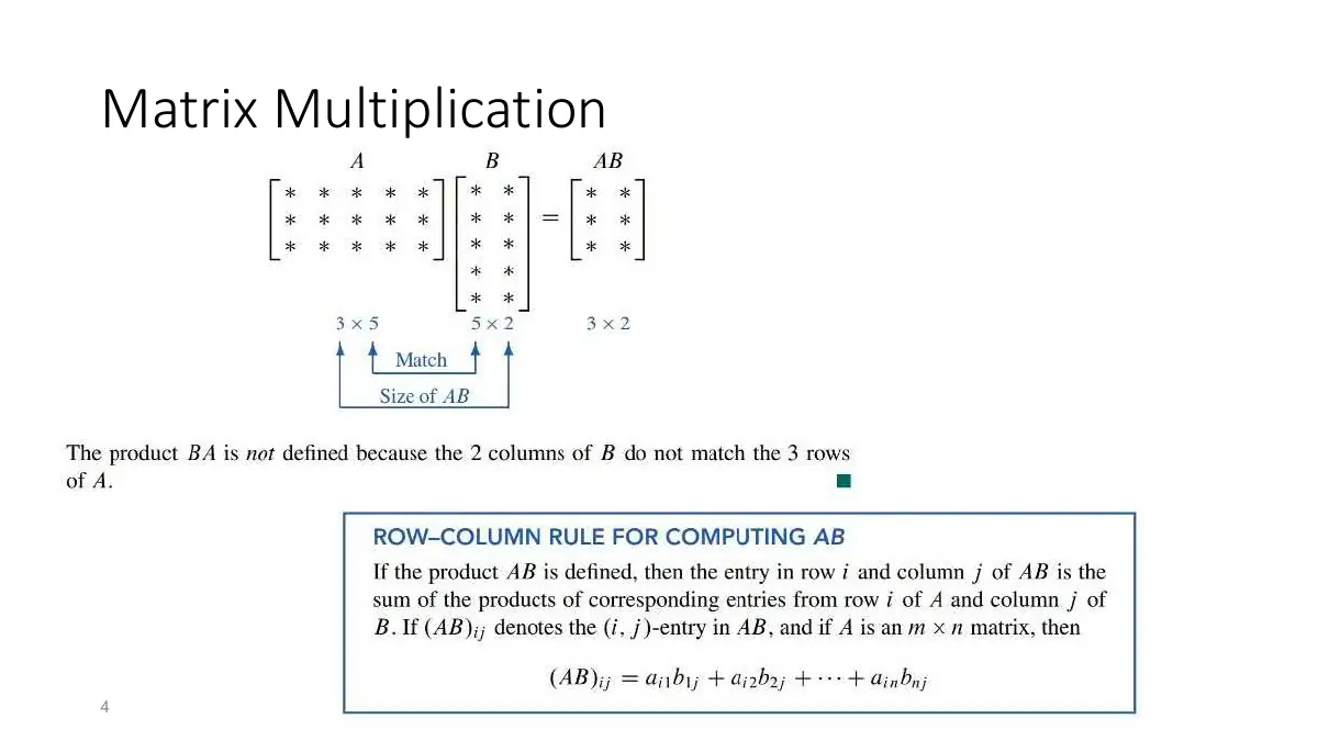 Slide 4: Matrix Multiplication