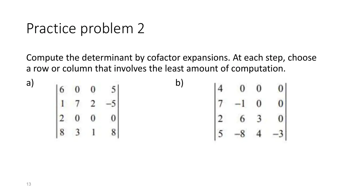 Slide 13: Practice problem 2