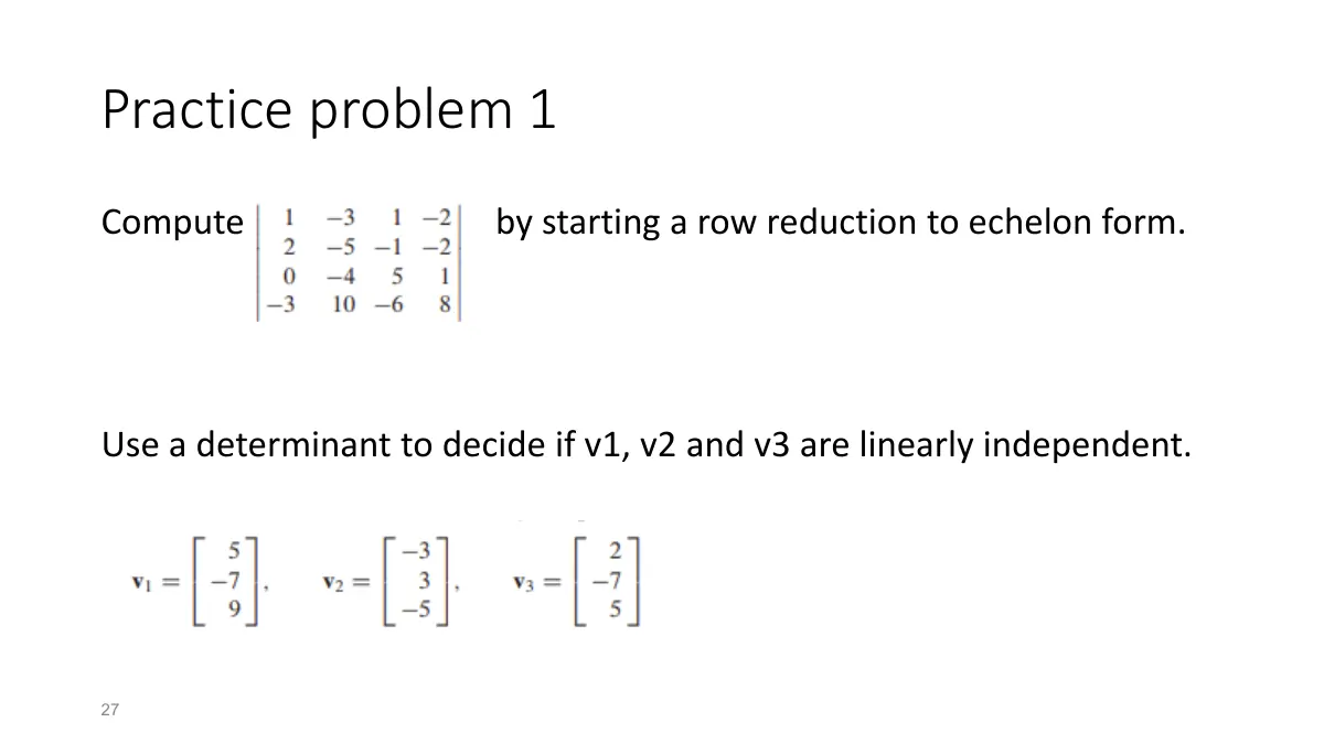 Slide 9: Practice problem 1
