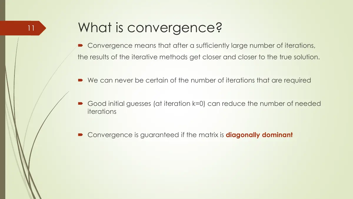 Slide 11: What is convergence?