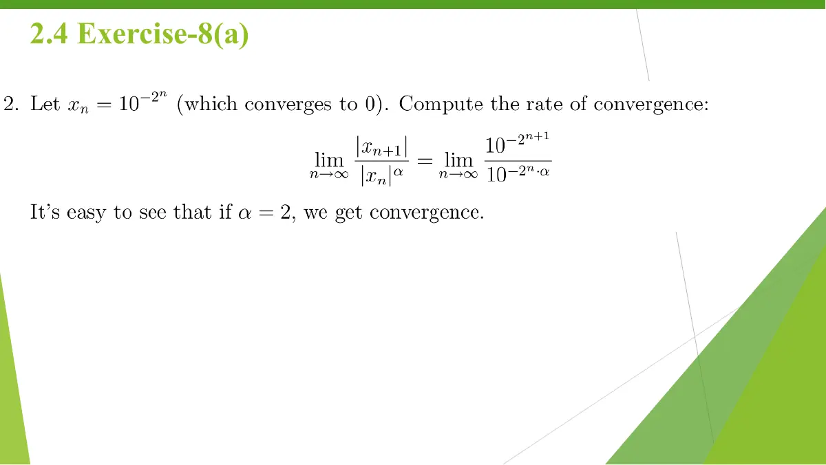 Slide 9: 2.4 Exercise-8(a)