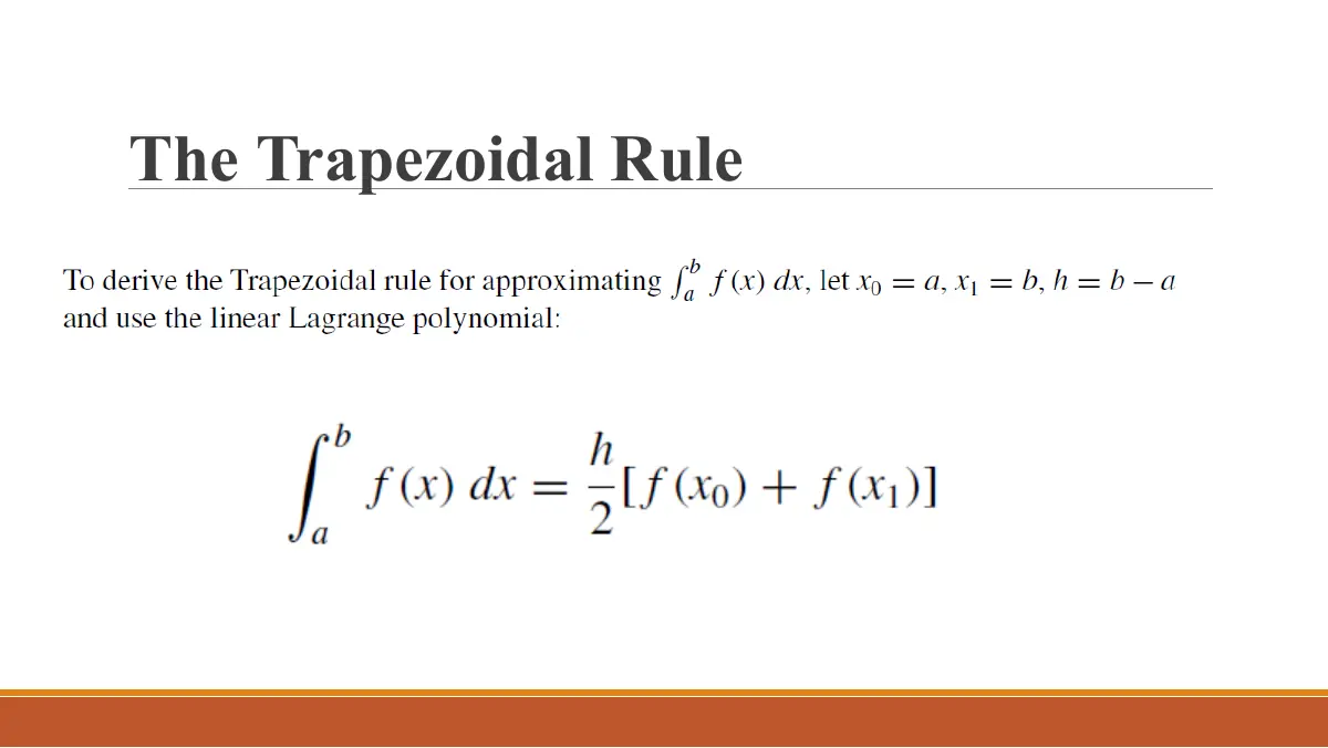 Slide 9: The Trapezoidal Rule
