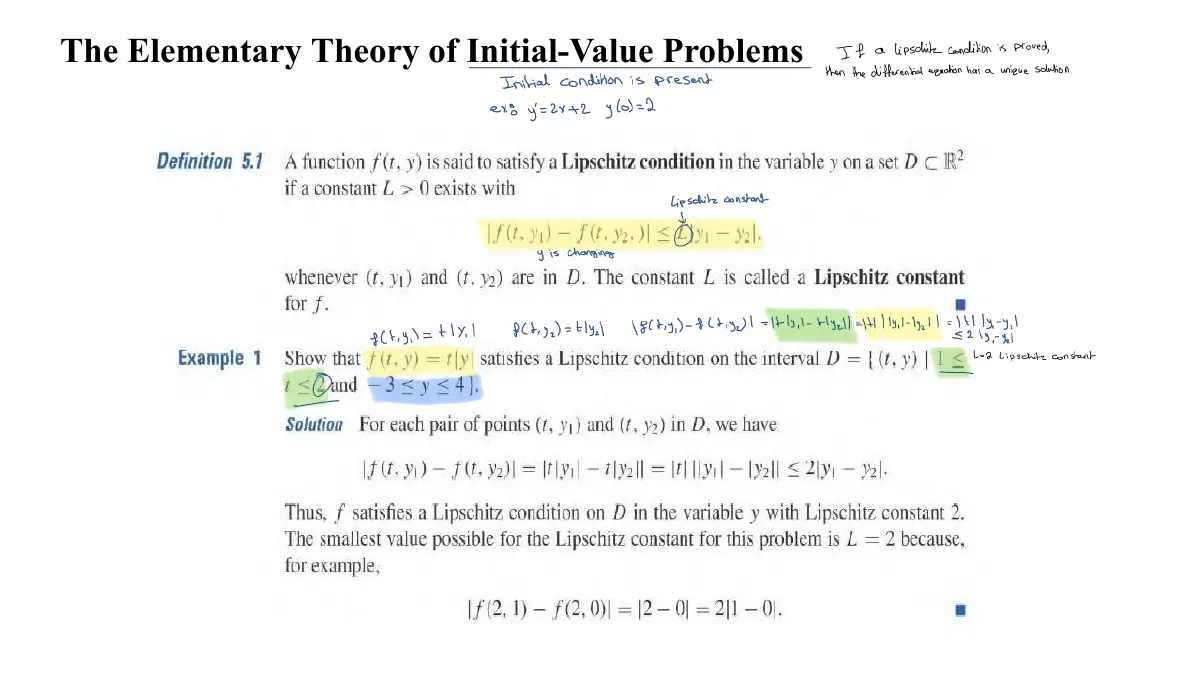 Slide 2: The Elementary Theory of Initial-Value Problems