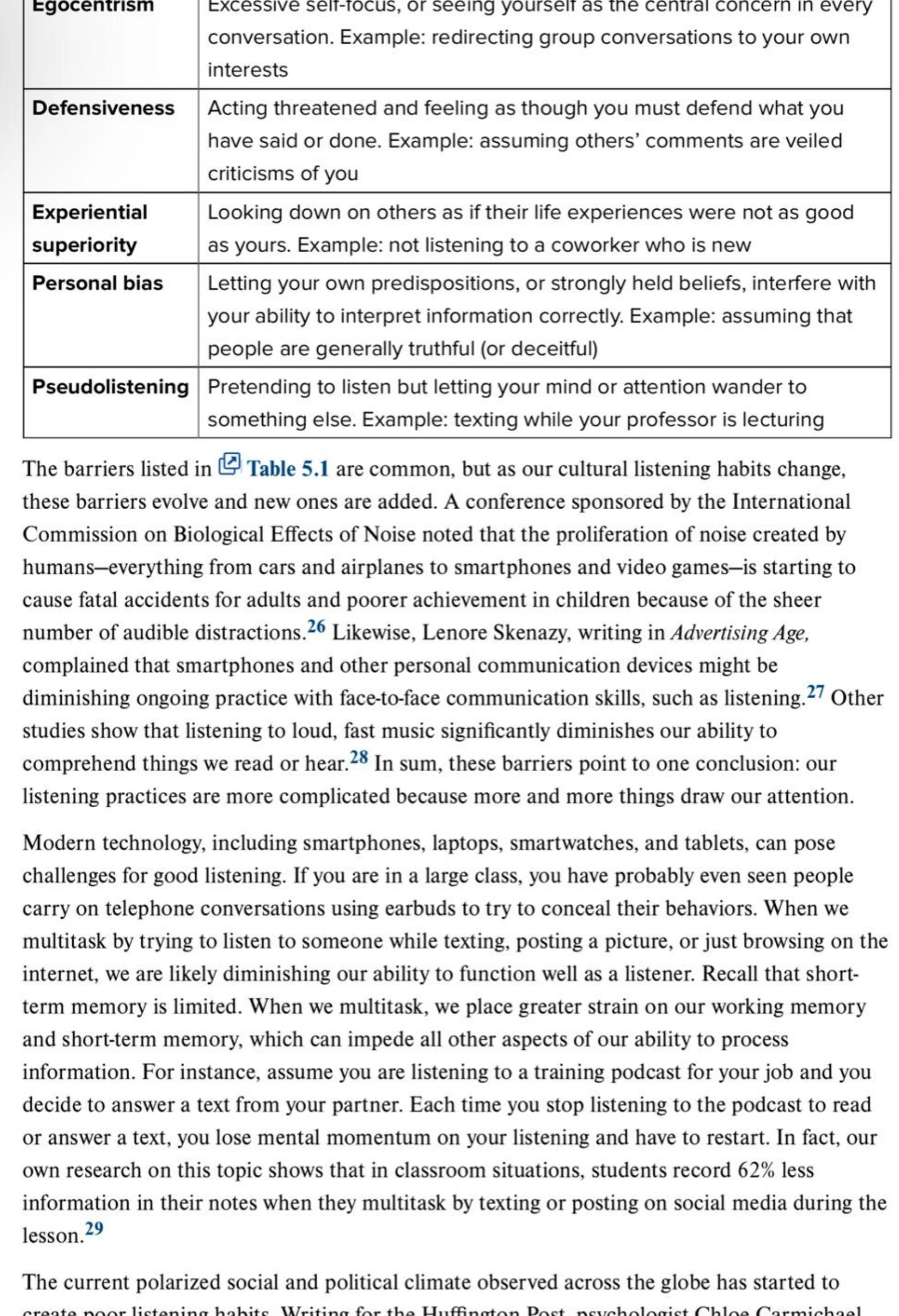 Working memory and how it handles what you hear.