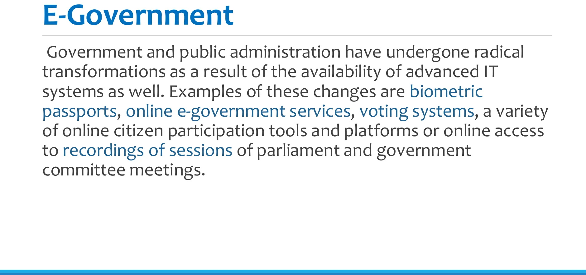 E-government and the personal data it collects.