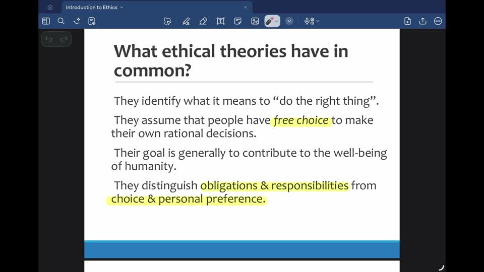 Slide from the Moral Systems, Ethical Concepts, and Theories — Part 2 recording